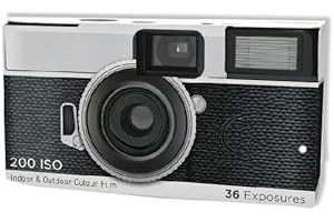 RICCARDO MATEROSSI Disposable Camera - 36 Photos + Flash - Expired - Indoor & Outdoor Colour Film - ISO 200 - UK Based Brand