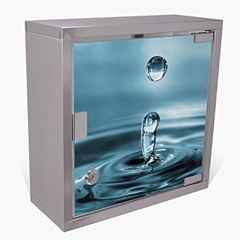 Werkhaus - Wandschränkchen Medizinschrank in Container-Optik, Türkis