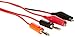 Produktbild Dual Alligator Clip zu 2 Banana Stecker Test Lead Kabel schwarz rot