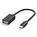 Produktbild UGREEN USB C OTG Kabel USB 3.1 Type C Stecker auf USB 2.0 Type A Buchse Datenkabel Kompitible mit MacBook Pro, neue MacBook, Samsung s8,s8 plus, one plus 3, Huawei mate8/p8/p9/p10,Google Nexus 5X/Nexus 6P, ChromeBook Pixel, Nokia N1 Tablet 15cm Schwarz