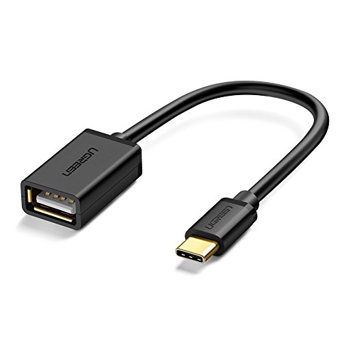USB C OTG Kabel UGREEN USB 3.1 Type C Stecker auf USB 2.0 Type A Buchse Datenkabel Kompitible mit MacBook Pro, neue MacBook, one plus 3, Huawei mate8/p8/p9/p10,Google Nexus 5X/Nexus 6P, ChromeBook Pixel, Nokia N1 Tablet 15cm Schwarz