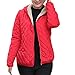 Price comparison product image Wawer_Winter Coat for Women,Women Casual Thicker Winter Warm Coat Hood Parka Outwear Coats with Pocket , Ladies Faux Fur Cotton-padded Jacket Overcoat Outercoat Tops (L, Red)