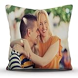 k1gifts Personalized White Satin Photo Cushion/Pillow 12*12 inch