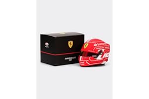 F1 Scuderia Ferrari Charles Leclerc Scala 1/2 Mini Replica Casco 2023 Rosso/Bianco Caschi Bell Ufficiali, Taglia unica