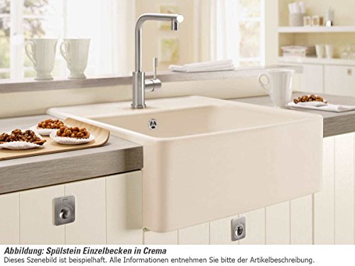 VILLEROY & BOCH 6320.61.R1 Spülstein,59,5 x 63 x 22 cm, 1 Stück, alpinweiß - 4