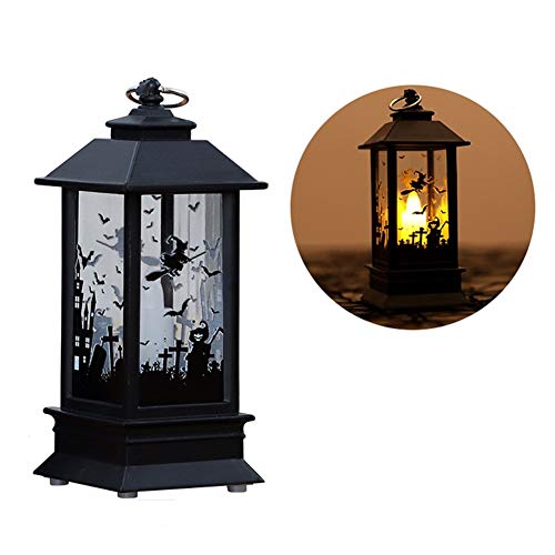 HONGCHENG Luz de Halloween Calabaza/Brilla luz de la Llama/decoración de la Barra de Escritorio/portátil de la lámpara de Aceite/decoración de Halloween