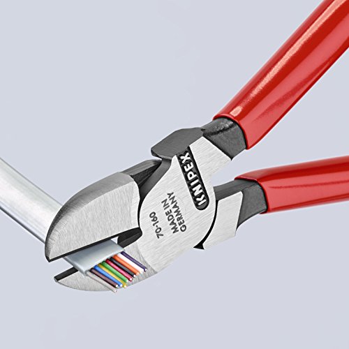 Knipex 70 01 160 Seitenschneider, präzises Schneiden bis Ø 4,0 mm, Länge 160 mm - 10