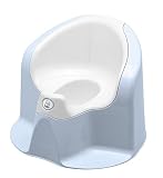 Rotho Babydesign TOP Xtra Komfort-Kindertopf / Töpfchen für erleichteres Sauberkeitstraining / 1 x Sitz 40cm x 34cm x 32cm in silbergrau / weiß