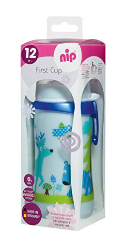 nip First Cup mit Soft-Trinkschnabel Silikon, 12 Monate+, 330 ml, Boy - 5