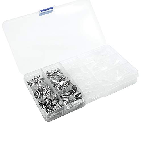 360 conectores de cable de 2,8 mm, 4,8 mm, 6,3 mm, macho y hembra, bloque de terminales de crimpado con funda aislante