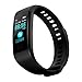 Produktbild JAGETRADE Y5 Bluetooth Smart Band Armband Pulsmesser Schrittzähler Fitness Tracker, Schwarz