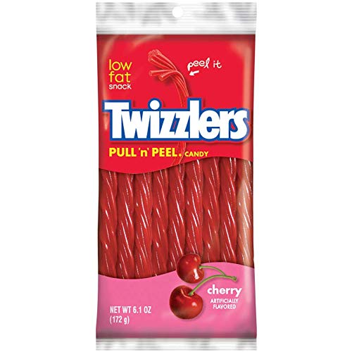 Twizzlers Pull 'n' Peel Cherry Flavoured Sweets 172g (Pack of 1)