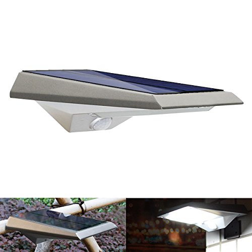 Solarleuchte 18 LED Solarlampe, Solar-Bewegungs-Sensor-Licht, SOONHUA Wasserdichte Sicherheit Solarbetriebene Außenleuchte, Bewegung Aktiviert Auto Ein / Aus PIR Menschliche Bewegung Wandleuchte für Garten, Patio Hof Zaun Deck Gehwege