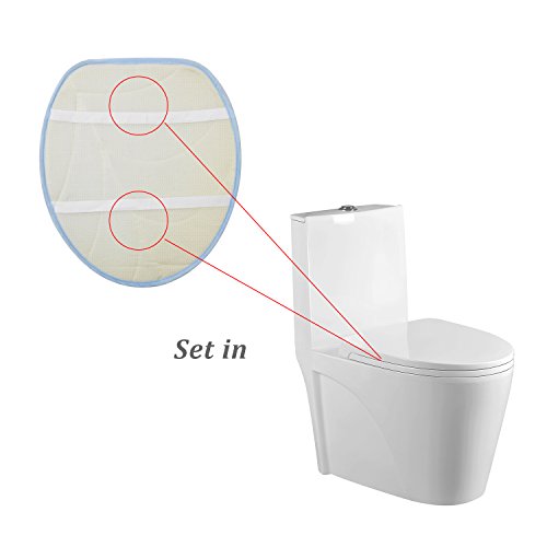 Diossad 3 Teilig Badematte Set Blau Mikrofaser Flanell Badezimmerteppich Rutschfest Badvorleger WC Vorleger Toilettensitzabdeckung - 7