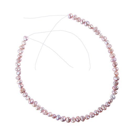 Phenovo 8-9mm Baroque Freshwater Pearls Beads Necklace Bracelet Light Purple 40pcs RS.275 (66.00% Off) - Amazon