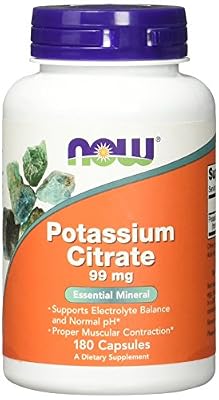 Now Foods Potassium Citrate-180 gélules