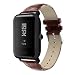 Produktbild TopTen Sport-Armband aus Leder, Ersatzarmband für Huami Amazfit Bip Smart Watch, braun