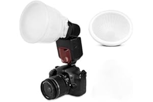 DIVISTAR Moda e Commerciale Illuminazione Flash Modifica Kit Universale Nuvola lambency flash diffusore Bianco copertura cupola e si adatta a tutti i flash per Canon Nikon Sony