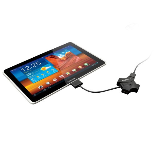 LEICKE KanaaN OTG Hub für Samsung Tablets mit 30 Poligem Dock Connector - ideal zum Anschließen von USB-Sticks, Mäusen, Tastaturen etc.