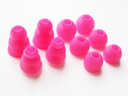 Complete-Full Pink Set Replacement Earbuds Eartips Compatible with Monster Beats Dr. Dre Tour, urBeats 2.0, HeartBeats 2.0 (Lady Gaga), DiddyBeats and Monster Turbine Pro In-Ear Stereo Earphones