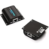 AGPtek 60m LKV372A HDMI Network Extender Over Single Cable Cat6/6a/7 Ethernet Cable - Supports 3D 1080P 20~60KHz Frequency IR Remote Control