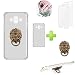 Produktbild TPU Silikon Hülle für Samsung Galaxy J7 Duo J720 SM-J720F Metallringhalter Stand Case Cover + 2 Stücke Schutzfolie Displayschutzfolie Panzerglas mit CP