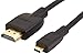 Price comparison product image GIGAFOX® 3 m High Speed HDMI Cable to Micro HDMI Sync Cable Charging Data Cable Black Extra Long for Sony Alpha 6000 (ILCE-6000)