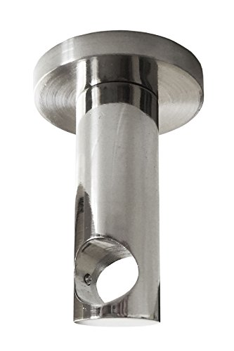 Träger Deckenmontage 1 läufig, Edelstahl-Optik, für 20 mm Rundrohre