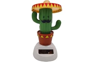 ‎ASUDARO Asudaro Solar Tanzfigur Spielzeug, Wackelfigur Kaktus Pflanze Wackelkopf Puppe, Niedlich Schütteln Kaktus Ornament Universal Auto Armaturenbrett Dekor Spielzeug Kaktuspflanze