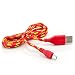 Produktbild Saxonia - 1m Micro-USB auf USB Kabel Ladekabel Universal für Tablet Smartphone und E-Book Reader (ebooks) Rot