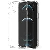 GGM GİYİM & AKSESUAR iPhone 12 Pro Max ile Uyumlu Silikon Şeffaf Kılıf Şok Emici &Ouml;zellikli Full Kasa Koruma Sağlayan Şeffaf K