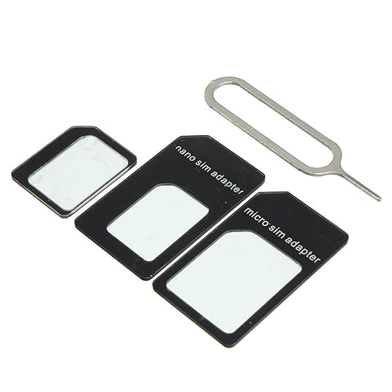 Nano SIM Card Adaptor, Set of 3 with Ejector Tool