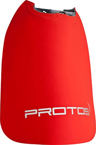 Protos einclipsbarer Cuello Protección para casco, Rojo