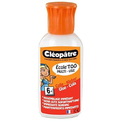 Cleopatre Cléopâtre Ecole'Too Flacon de Colle Multi-matériaux avec Embout biberon 60 g