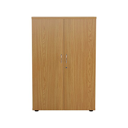 Office Hippo High Office Cupboard, 120 cm - Oak