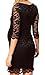 Womens Maternity Pregnancy Fitting Black Slash Neck Stretch Lace Dress (14)