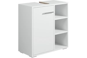 Badplaats B.V. Mobili da Bagno Neptunus 60 x 28 x 60cm Bianco - Armadio mobiletto lavabo
