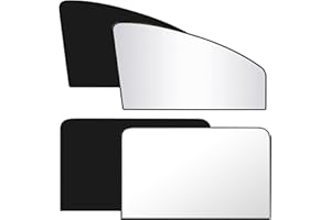 FuxFuis 4PCS Pare Soleil Voiture Magnétique, Protection Solaire Voiture Pare-Soleils Auto Cache Soleil Voiture Par Soleil Vitre Voitures Pare-Soleils pour Vitres Latérales Auto pour Cabriolet Véhicule