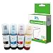 Produktbild InkJello kompatibel Tinte Flasche Ersatz für Epson EcoTank ET-2700 ET-2750 ET-3700 ET-3750 ET-4750 102 (Schwarz/Cyan/Magenta/Gelb, 4-Pack)