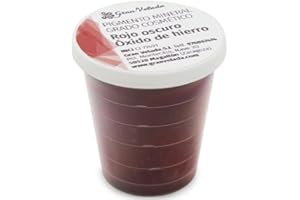 GRAN VELADA Pigmento Rojo Oscuro Óxido de Hierro Cosmético | 100% Natural y Estable | Ideal para Jabones, Cremas, Maquillaje y Velas Naturales | Dispensar y mezclar para tonos suaves o intensos | 30 cc