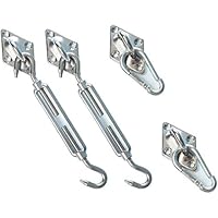 Rollmayer Sonnensegel Befestigung Edelstahl, Terrasse & Garten & Balkon & Camping, Wetterschutz, windabweisend…