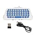 Produktbild Mini 2.4G Wireless Nachricht Tastatur Adapter Chatpad Tastatur für Playstation 4 für PS4 Controller Spiel Zubehör Weiß - Weiß