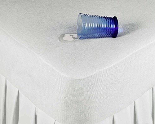 Preisvergleich Produktbild LnB Frottee-Handtuch, wasserdicht, Matratzenschoner Matratzenauflage mit Spannbetttuch Bettbezug, Twin