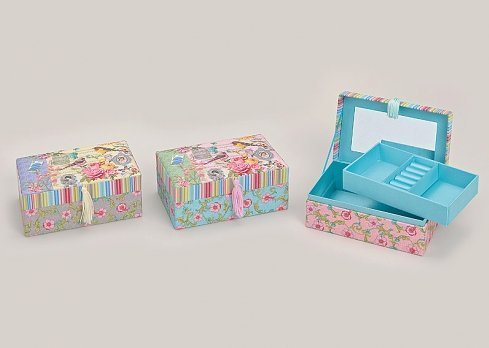 Preisvergleich Produktbild Schmuckkästchen Vogel mit Musik Schmuck Kasten Kästchen