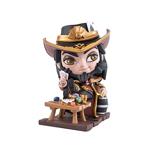 C S Mini Twisted Fate Figura, el Master Card, Liga de Leyendas Ap Mid Campos, Regalo for LOL Jugadores, Lady Luck está Sonriendo