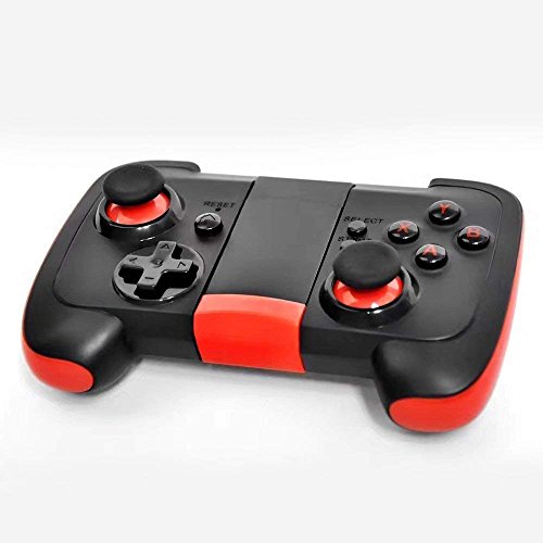 Powerlead Controlador de juego Bluetooth con vibraci  n  tiene soporte telesc  pico   Gamepad inal  mbrico