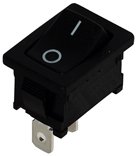 Preisvergleich Produktbild Aerzetix: Knopfschalter Switch Kippschalter Druckschalter SPST OFF-(ON) 10A / 250V 16A / 12V Schwarz 1 Positionen