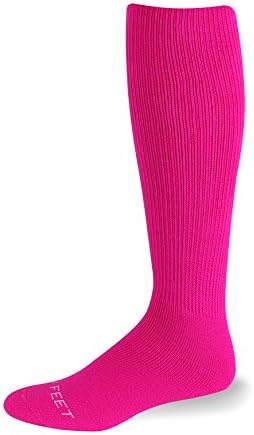Pro Feet Multi-Sport Cushioned Acrylic Tube Socks, Fuchsia, Medium/Size 9-11