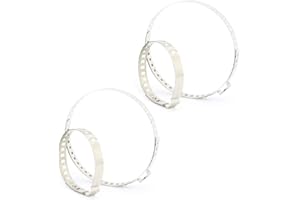 Drotayard CV Boot Clamp - Universal Adjustable Auto Cv Joint Boot Clamps Stainless Steel Drive Shaft Joint kit (4)