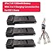 Price comparison product image Prevently New 3Pcs 7.4V 1200mAh Battery With 3in1 Charging Conversion Line For E511 Drone